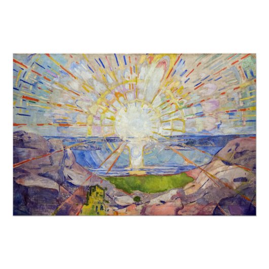 Edvard Munch - The Sun 1911 Perfect Poster (Voorkant)