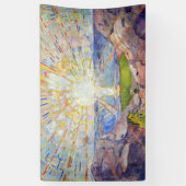 Edvard Munch - The Sun 1911 Spandoek (Verticaal)
