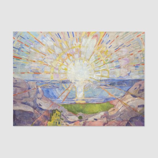 Edvard Munch - The Sun 1911 Tissuepapier (Voorkant)