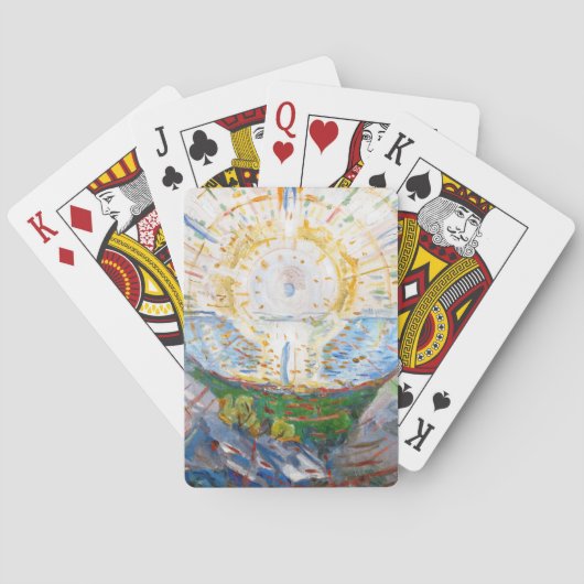 Edvard Munch - The Sun 1912 Pokerkaarten (Achterkant)