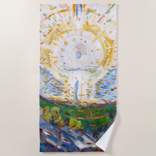 Edvard Munch - The Sun 1912 Strandlaken (Voorkant)