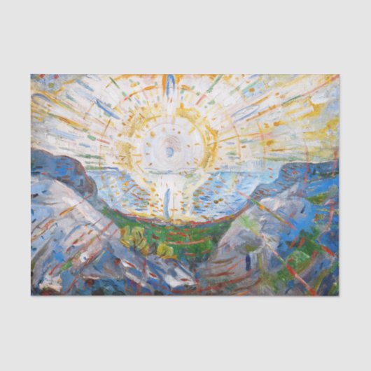 Edvard Munch - The Sun 1912 Tissuepapier (Voorkant)