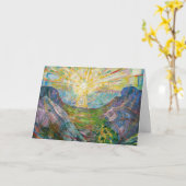 Edvard Munch - The Sun 1916 Kaart (Gele Bloem)