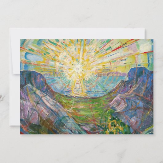 Edvard Munch - The Sun 1916 Kaart (Voorkant)