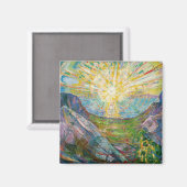 Edvard Munch - The Sun 1916 Magneet (Voorkant / Achterkant)