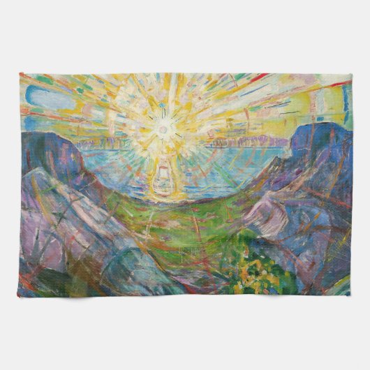 Edvard Munch - The Sun 1916 Theedoek (Horizontaal)