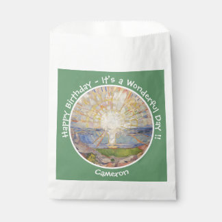 Edvard Munch The Sun (Solen) - Zonsopgang Feestart Bedankzakje