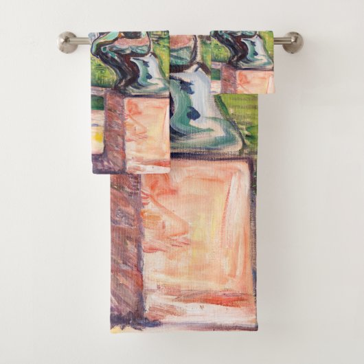 Edvard Munch - The Thinker by Rodin Bad Handdoek (Insitu)