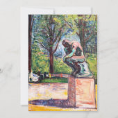 Edvard Munch - The Thinker by Rodin Kaart (Voorkant)