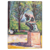 Edvard Munch - The Thinker by Rodin Klembord (Achterkant)