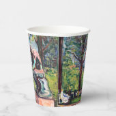 Edvard Munch - The Thinker by Rodin Papieren Bekers (Rechts)