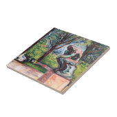 Edvard Munch - The Thinker by Rodin Tegeltje (Zijkant)