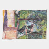 Edvard Munch - The Thinker by Rodin Theedoek (Horizontaal)