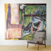 Edvard Munch - The Thinker by Rodin Wandkleed (In Situ (horizontaal))