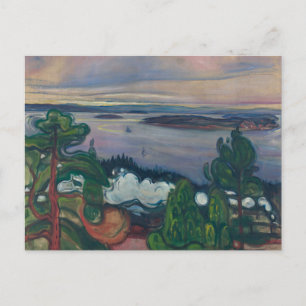 Edvard Munch - Train Smoke Briefkaart
