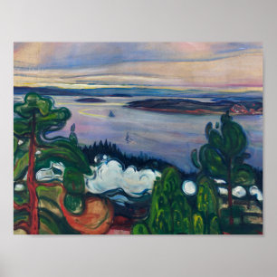 Edvard Munch - Train Smoke Poster