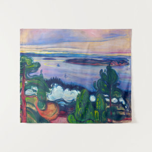 Edvard Munch - Train Smoke Wandkleed