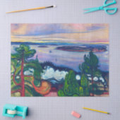 Edvard Munch - Trein Rook Tissuepapier (Craft)