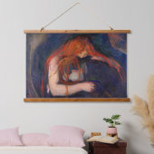 Edvard Munch - Vampire / Love and Pain Hangend Wandkleed (Slaapkamer)