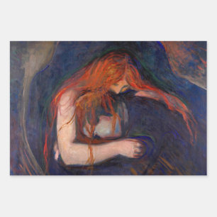 Edvard Munch - Vampire / Love and Pain Inpakpapier Vel