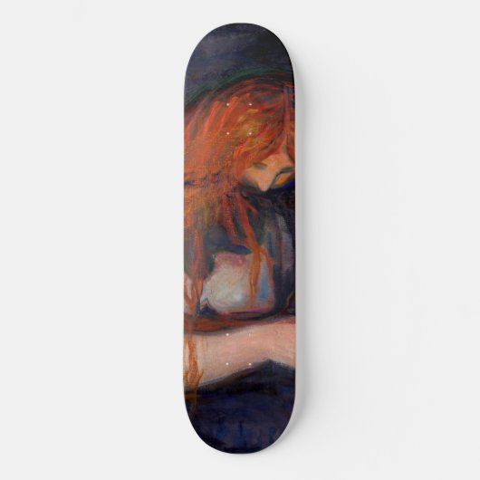 Edvard Munch - Vampire / Love and Pain Skateboard (Voorkant)