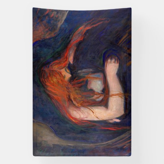 Edvard Munch - Vampire / Love and Pain Spandoek (Verticaal)