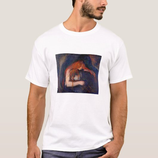 Edvard Munch - Vampire / Love and Pain T-shirt (Voorkant)