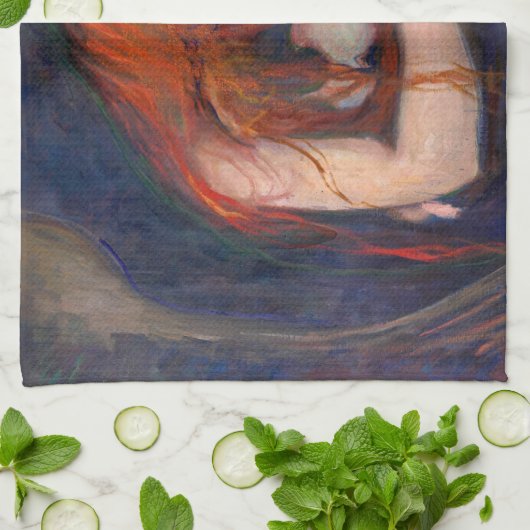 Edvard Munch - Vampire / Love and Pain Theedoek (Gevouwen)