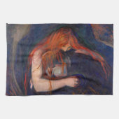 Edvard Munch - Vampire / Love and Pain Theedoek (Horizontaal)