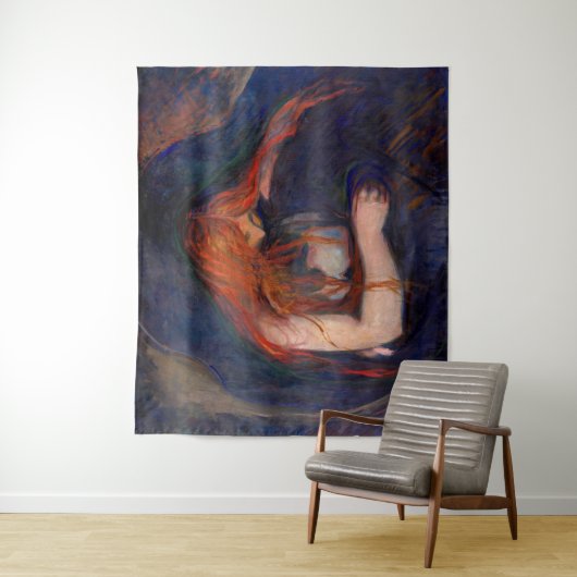 Edvard Munch - Vampire / Love and Pain Wandkleed (In situ)