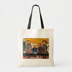 Edvard Munch - Vier meisjes in Asgardstrand Tote Bag