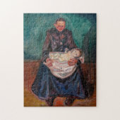 Edvard Munch - Vrouw met ziek kind, Overerving Legpuzzel (Verticaal)