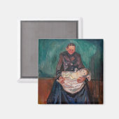 Edvard Munch - Vrouw met ziek kind, Overerving Magneet (Voorkant / Achterkant)