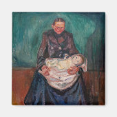 Edvard Munch - Vrouw met ziek kind, Overerving Magneet (Voorkant)