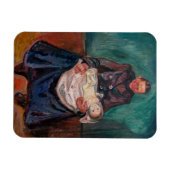 Edvard Munch - Vrouw met ziek kind, Overerving Magneet (Horizontaal)