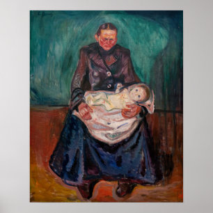 Edvard Munch - Vrouw met ziek kind, Overerving Poster