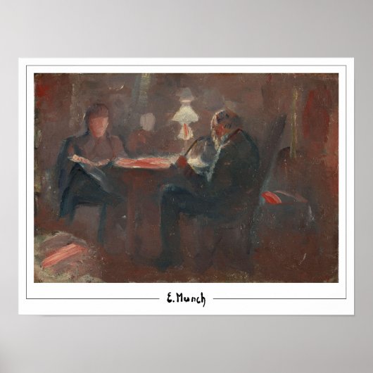 Edvard Munch Zedign Art Poster #574 (Voorkant)
