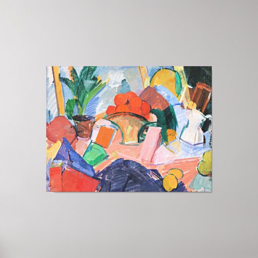 Edvard Weie, Stilleven met sinaasappels in een man Canvas Afdruk (Voorkant)