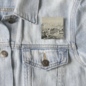 Edw Miller en Co Vierkante Button 5,1 Cm (In situ)