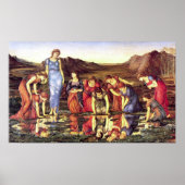 Edward Burne-Jones The Mirror of Venus Poster (Voorkant)
