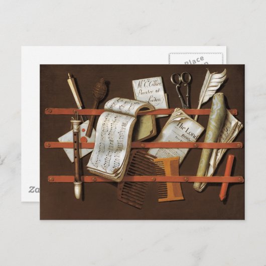 Edward Collier - Brievendrager Briefkaart (Voorkant / Achterkant)