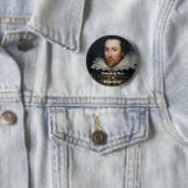 Edward De Vere is Shakespeare! Ronde Button 5,7 Cm (In situ)
