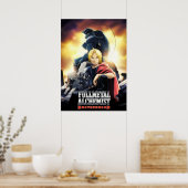 Edward en Alphonse Fullmetal Alchemist Brotherhoo Poster (Keuken)