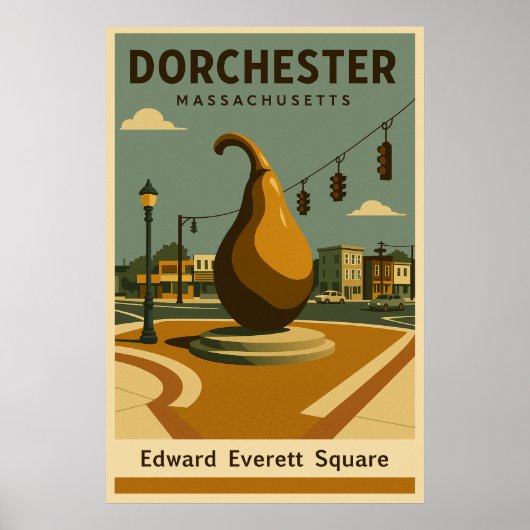 Edward Everett Square Travel Poster (Voorkant)