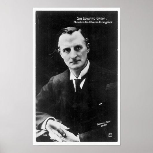 Edward Gray, 1e Viscount Grey of Fallodon Poster (Voorkant)
