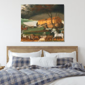 Edward Hicks - Noah's Ark Canvas Afdruk (Insitu (Slaapkamer))