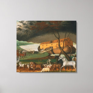 Edward Hicks - Noah's Ark Canvas Afdruk