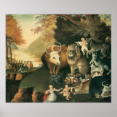 Edward Hicks Peaceable Kingdom Poster (Voorkant)
