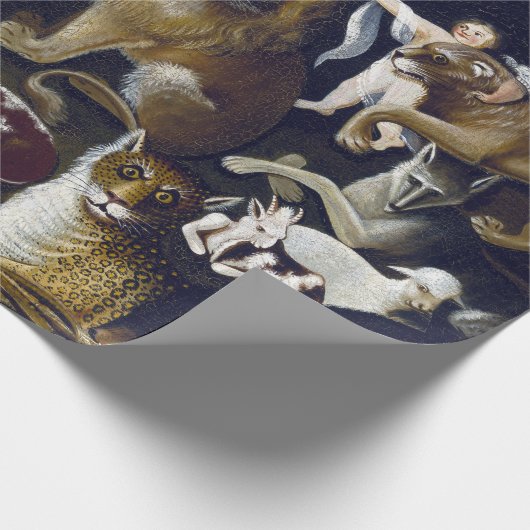 Edward Hicks The Peaceable Kingdom Cadeaupapier (Hoek)