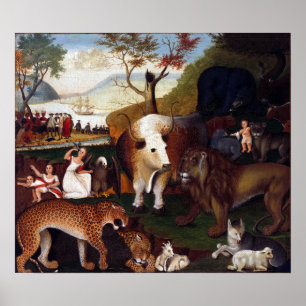 Edward Hicks The Peaceable Kingdom Poster